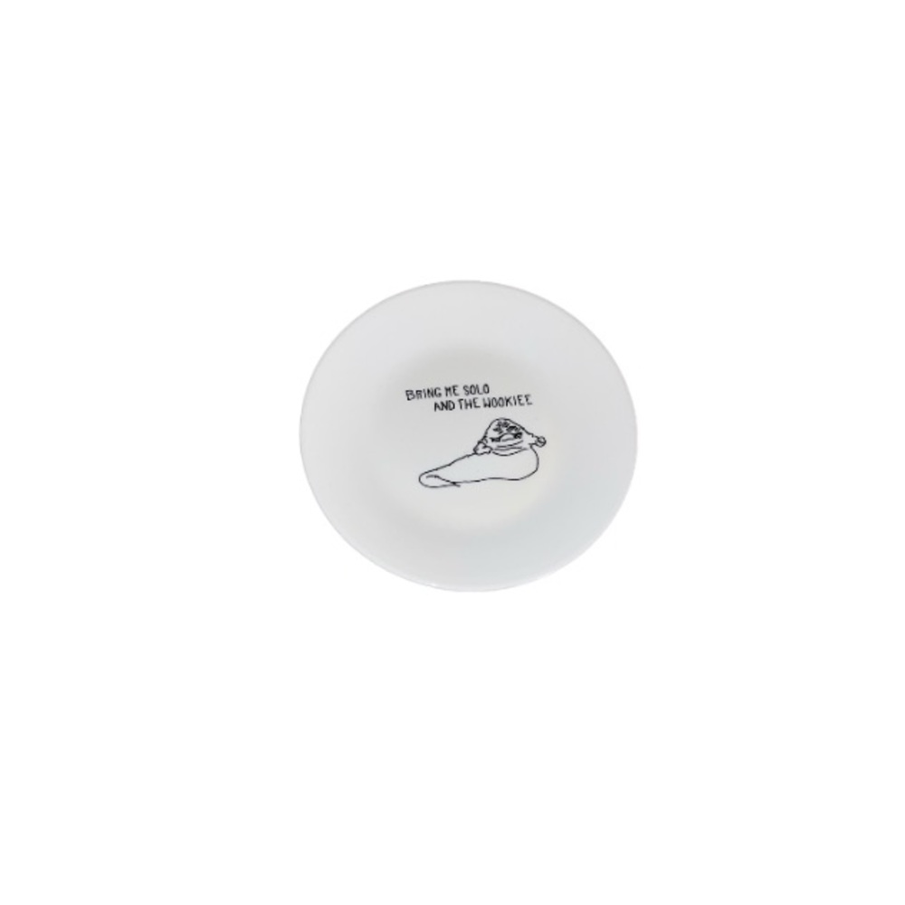 Star Wars x Corelle “Bring Me Solo and the Wookie” Blavk and White Dish